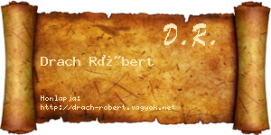 Drach Róbert névjegykártya
