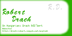 robert drach business card